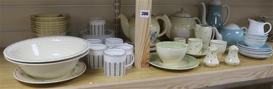 A collection of early Susie Cooper England part tea sets, together with other teawares for Grays